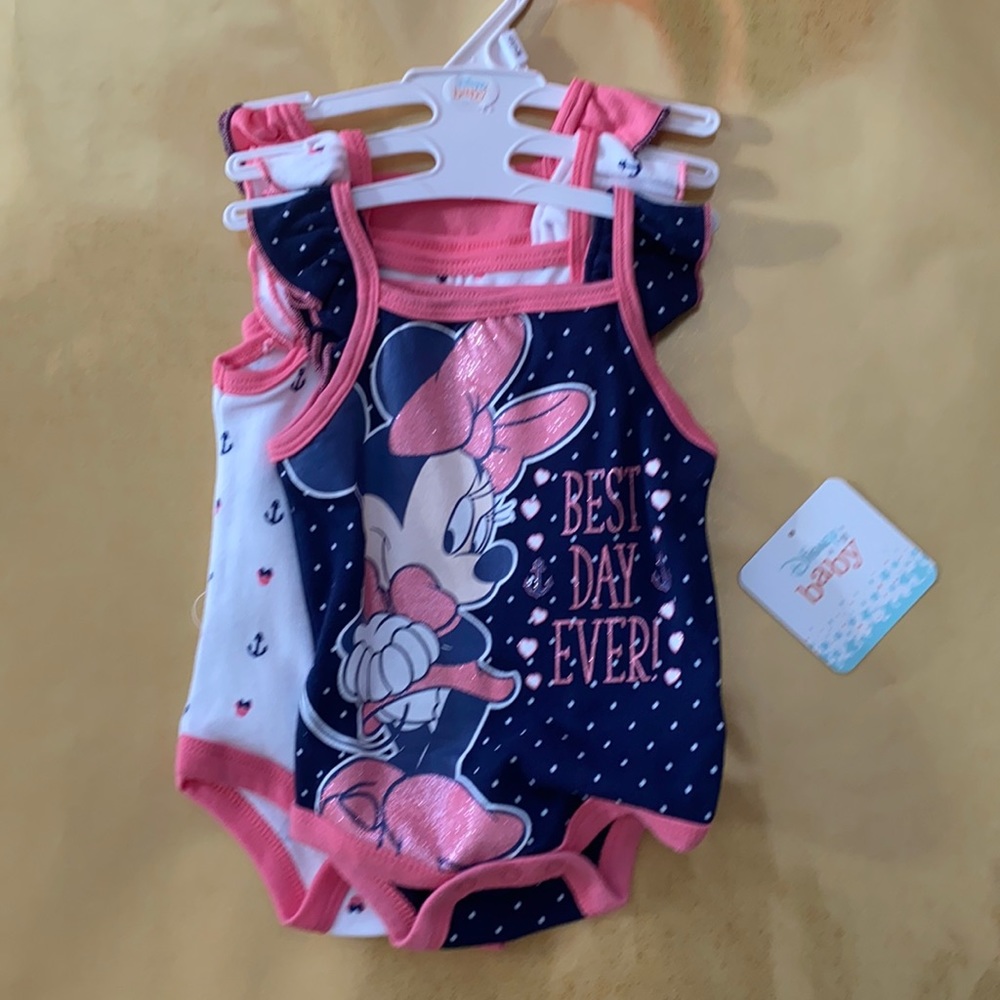 New with tags Disney baby girl onesies tank top sleeveless for summer